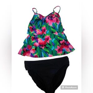 Jamaica Bay Vintage Style Floral Tankini